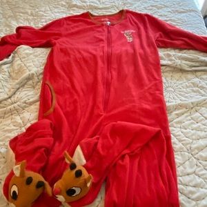 Rudolph the Red Nosed Reindeer footie pajamas - M
